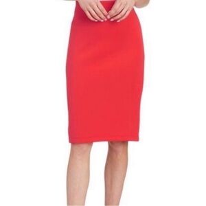 Carmen Marc Valvo Exposed Back Zipper Fitted Pencil  Skirt NWT